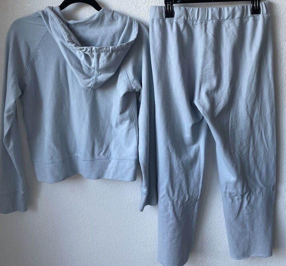 James Perse French Terry Ray Edge Sweatpants and Matching Jacket Hoodie 2 (Med) - Picture 6 of 6